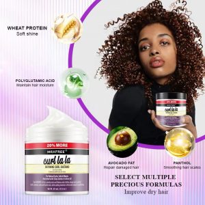 Aunt Jackie's Curl La La Defining Curl Custard 426g (15oz) Define and Hydrate Your Curls