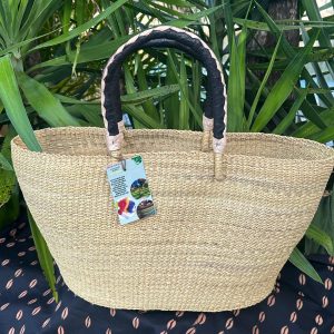 Astana Handwoven Handbag – Natural Organic Tote (42cm × 38cm)