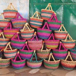 Small Round Organic Baskets – Color of Your Choice